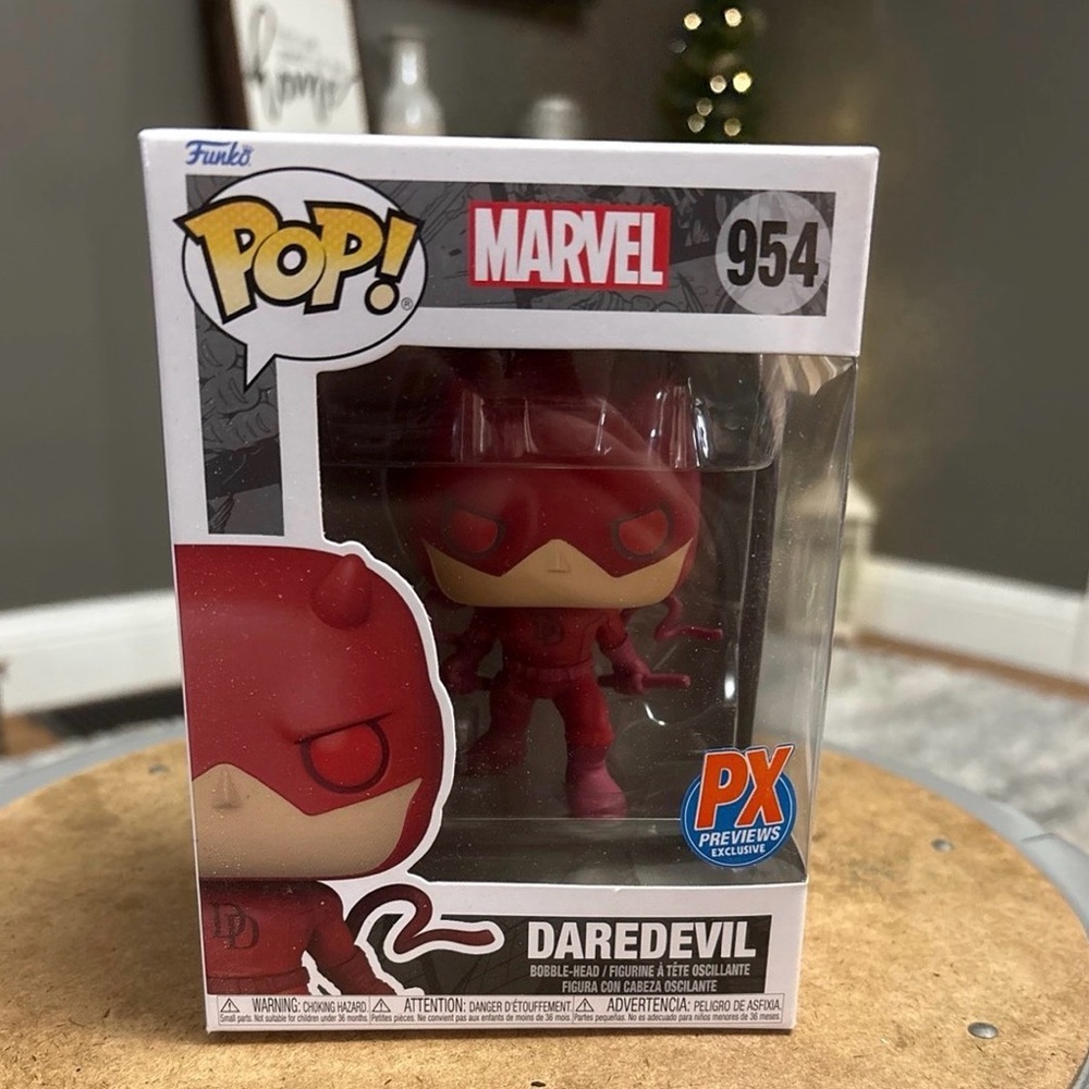 Funko Collectible Box with Gray and White Design